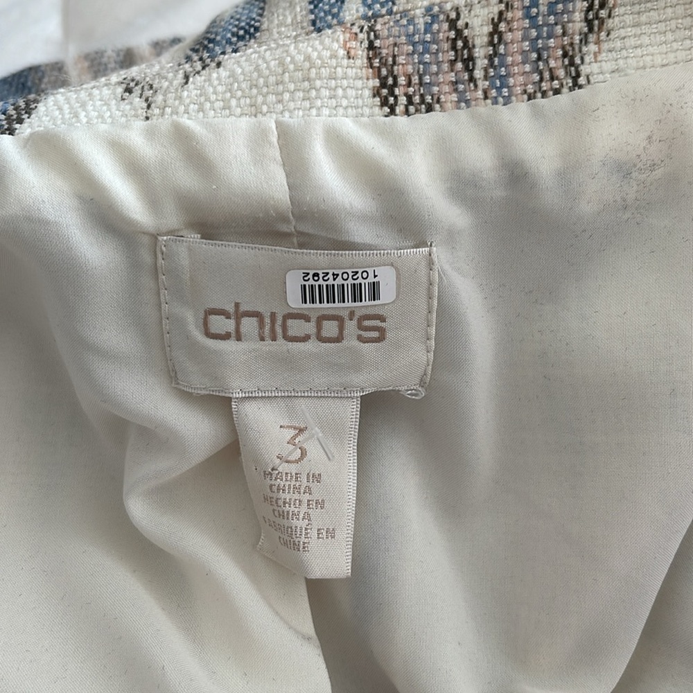 Chico’s Aztec pattern open blazer - Picture 4 of 10